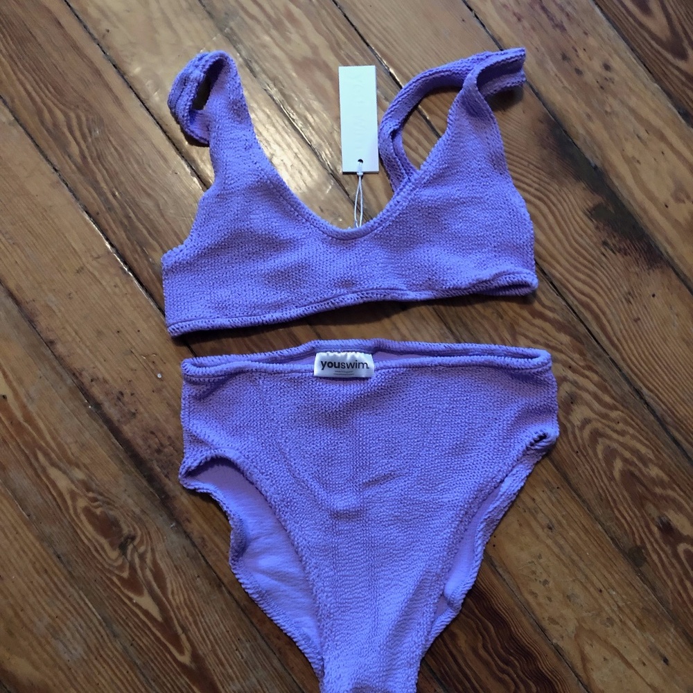 NWT Youswim Eva High Waist Two-Piece in Aster